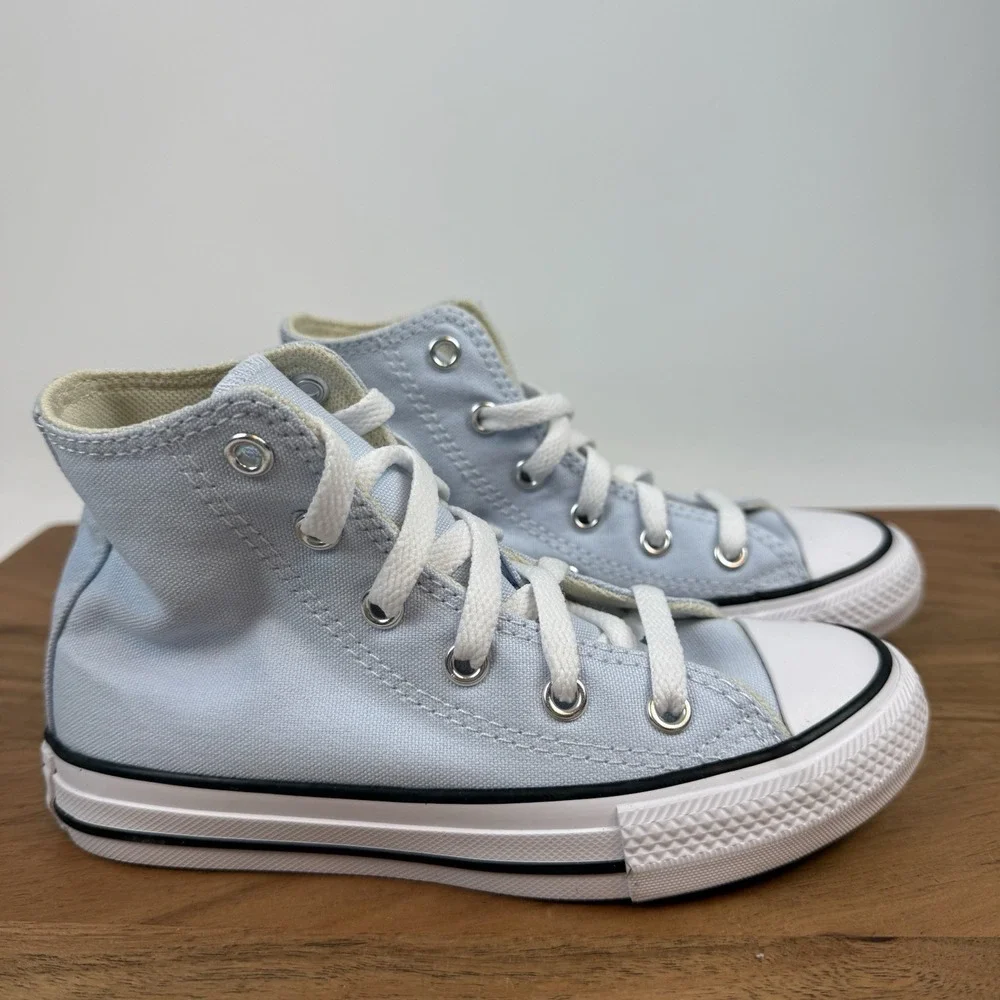 New Little Kids Converse Chuck‎ Taylor All Star High Blue Sneaker Shoes Sz 12 C